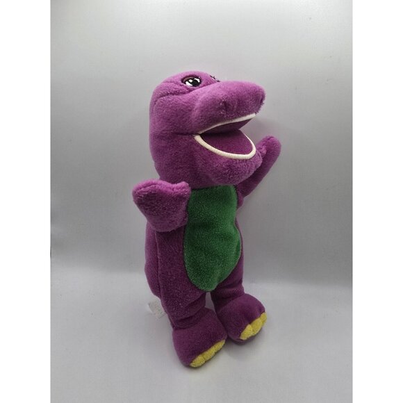 Vintage Barney & friends Small Plush Barney The Dinosaur Beanie Bag - Picture 6 of 9